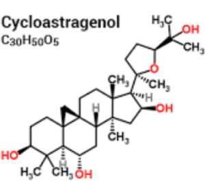 Le cycloastragenol présente une structure chimique proche de l'astragaloside IV